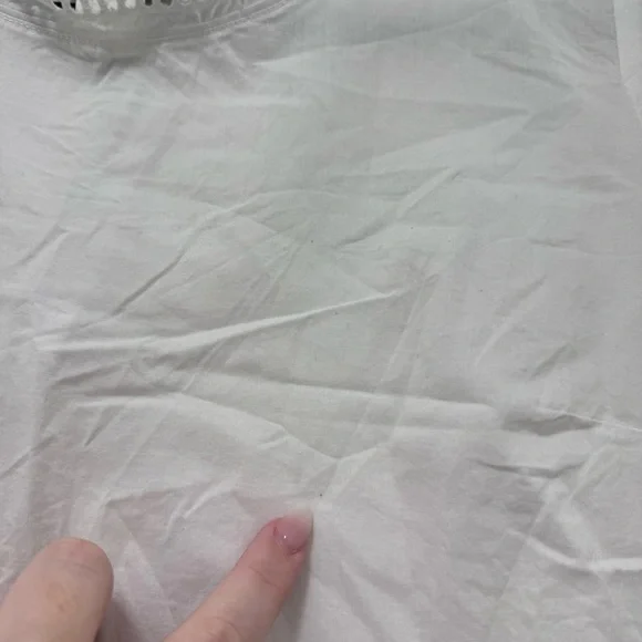 Club Monaco White Eyelet Tee - Picture 6 of 10